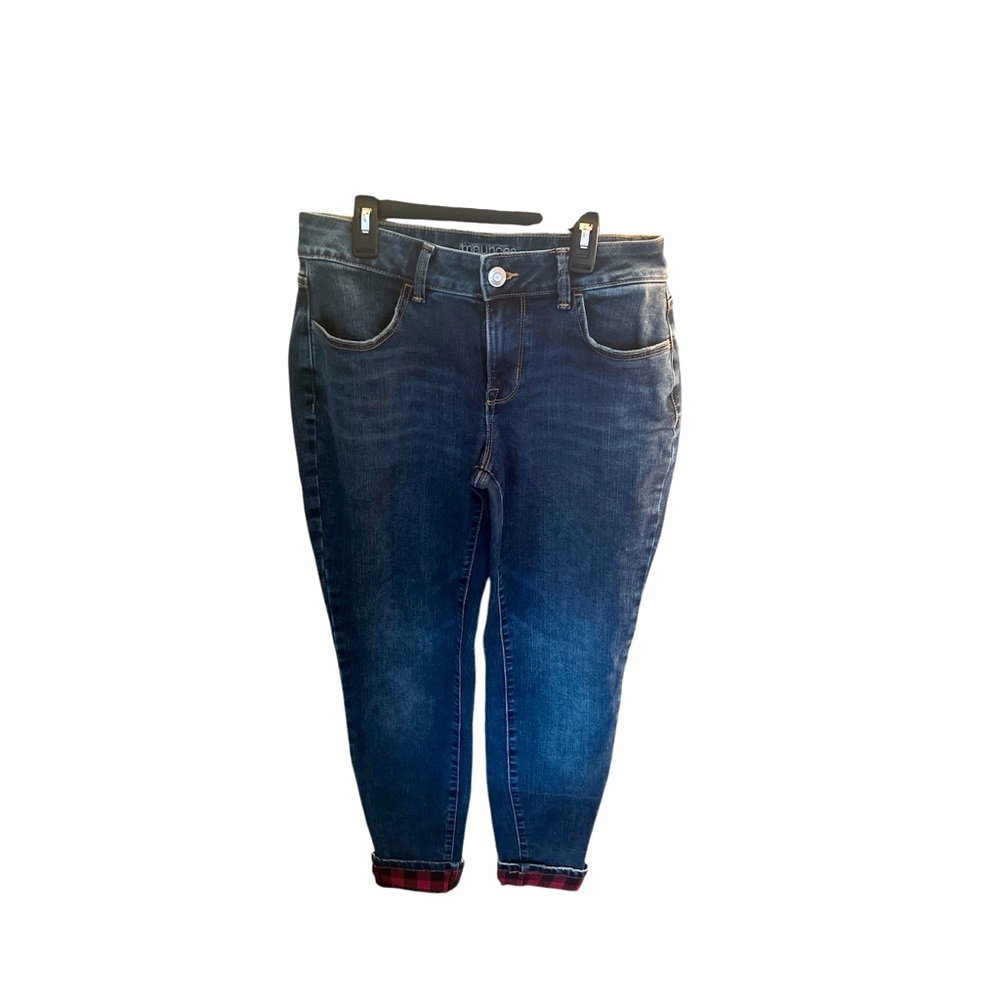 Maurice’s Plaid Cuff Jeans